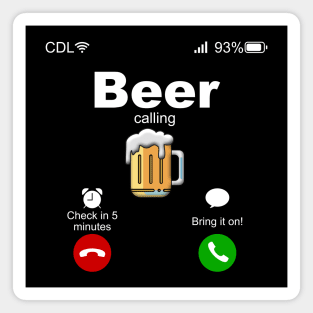 Beer Calling Magnet